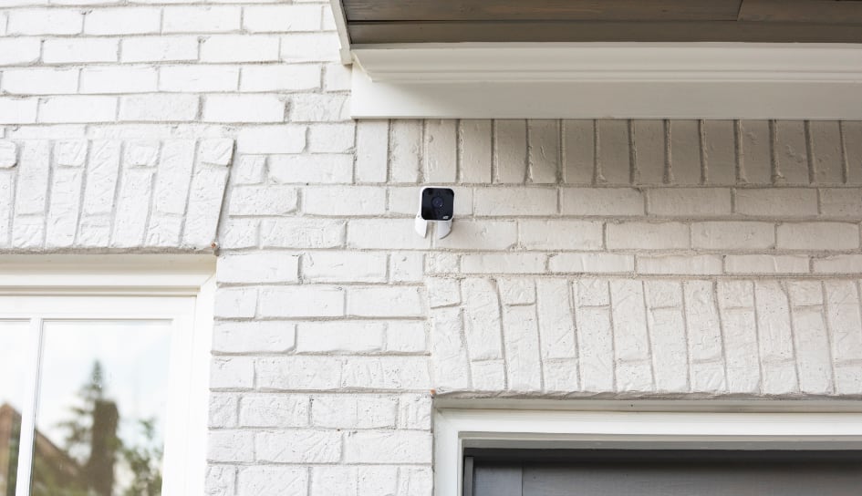 ADT outdoor camera on a Lima home